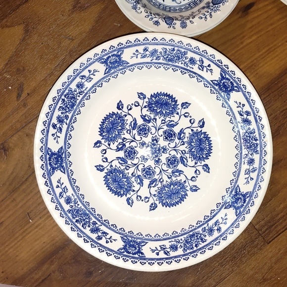 Vintage Royal USA Other - Royal China USA Hampshire Blue & White Ironstone Dinner Plate 10" Set Of 4